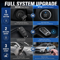 Pour Audi A3 : Système de démarrage sans clé, entrée intelligente, allumage sans clé, contrôle par application, Bluetooth, GPS, faisceau spécifique au véhicule