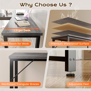 Thương mại mở rộng đứng bàn làm việc thiết lập với lưu trữ cho nội thất văn phòng hiện đại - Product Image 3