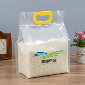 Bolsa de embalaje de arroz de 1kg y 5kg, bolsas de nylon Pe con asas, diseño superior, bolsa de arroz de 25kg - Product Image 6