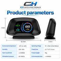 Compteur numérique intelligent pour voiture, affichage OBD2 GPS HUD, vitesse, régime moteur, température de l'eau, consommation de carburant, alarme de tension pour toutes les voitures