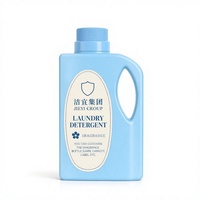 Lessive en poudre et liquide en gros, capsules de lessive en verre bleu ciel carré, produits de nettoyage parfumés