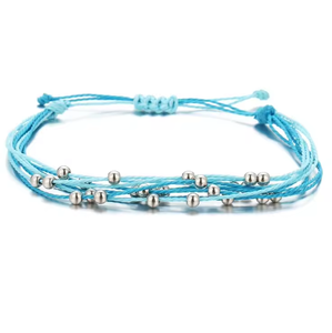 Rantai pergelangan kaki modis untuk pria dan wanita, <span class=keywords><strong>set</strong></span> pantai musim panas buatan tangan gaya Bohemian, rantai pergelangan kaki modis untuk pria dan wanita, lubang berlapis perak bertatahkan hadiah pesta - Product Image 6