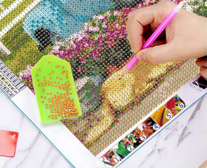 Kit di Pittura Diamantata 5D Fai-da-Te con Paesaggi Naturali, Arte Moderna di Lusso con Diamanti Rotondi per Visione Notturna - Product Image 6