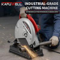 Scie à découper industrielle électrique KAFUWELL PA5656 2000W 355mm pour métal et bois, mini-machine de découpe portable filaire en stock