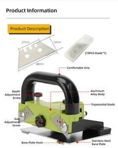 D003 outils d'installation de sol en vinyle <span class=keywords><strong>PVC</strong></span> professionnel outil de rainurage de sol outils de sol de soudage de vinyle avec <span class=keywords><strong>lame</strong></span> 10 pièces - Product Image 4