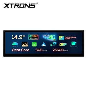 XTRONS Autoradio Android 14 avec écran IPS 2K de 14,9 pouces, 4G mondial, 8+256 Go, 360 °   Caméra pour BMW X5 E70/ X6 E71 CCC RHD - Product Image 3