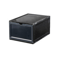 Organisateur de chaussures transparent en plastique, étagère à chaussures pour la maison et le dortoir, boîte à chaussures simple en PP avec couvercle rabattable, bac de rangement polyvalent anti-poussière