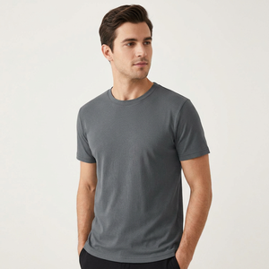 Camiseta de Jersey para Hombre de Talla Grande, Algodón Orgánico Superior, Ajuste Cómodo Premium, Ecológica, Manga Corta, para Distribuidores - Product Image 1