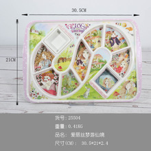 Set di piatti personalizzati per bambini dedicati alla melamina per bambini di alto valore per immaginazione <span class=keywords><strong>dei</strong></span> cartoni animati Plateware per il gioco del bambino - Product Image 6