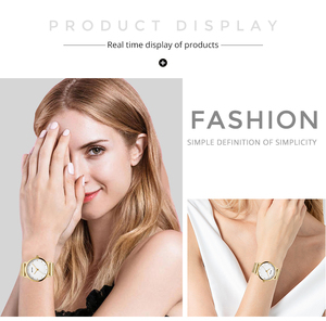 Orologi da Donna in Acciaio Inossidabile con Logo OEM, Orologi di Lusso Dorati per Affari, Eleganti e Costosi - Product Image 6