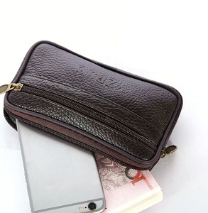Commercio all'ingrosso della fabbrica 15.5cm nuovo impermeabile del telefono marsupio in vera pelle cintura borsa <span class=keywords><strong>portachiavi</strong></span> portamonete per gli uomini - Product Image 6
