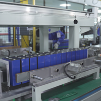 Garis produksi modul baterai Lithium persegi otomatis penuh semi garis perakitan baterai fosfat besi kondisi baru
