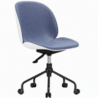 Chaise de bureau au design moderne, confortable et durable, avec coussin en tissu et siège rotatif à 360 degrés, conçue de manière ergonomique