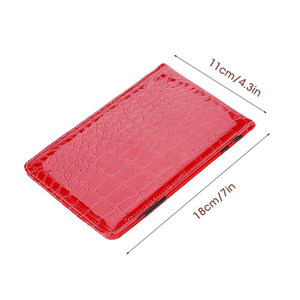 Porte-carte de score de <span class=keywords><strong>golf</strong></span> en cuir de couleur style alligator, accessoires pour carnet de score et livre de yardages - Product Image 2