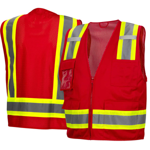 Gilet de travail haute performance sur mesure, léger, de sécurité industrielle, haute visibilité, réfléchissant - Product Image 1