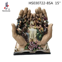 Haute qualité 3D catholique religieux «la dernière cène» scène résine artisanat personnalisable cadeau de noël photos polyrésine matériel