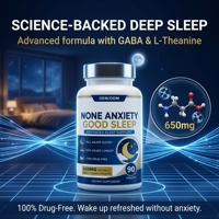 Complément Alimentaire OEM/ODM GABA L-Théanine Vitamine B6 en Comprimés 650mg par Comprimé 90 Comprimés Marque Privée Formule Personnalisée Vente en Gros