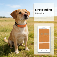 Collier de suivi de santé pour animaux de compagnie USMILEPET GPS, moniteur de fréquence cardiaque et respiratoire AI BCG, suivi de localisation et d'activité en temps réel