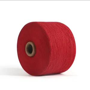 Charmkey Fournisseur de fil à tricoter de haute qualité Fil coloré Fil mélangé de polyester de coton recyclé multicolore pour gant