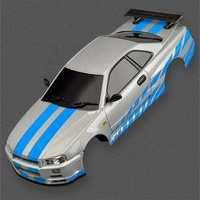 Voiture de drift RC LDRC 1899 RTR GTR R34 à l'échelle 1/18, 2.4G RWD, avec design multi-liens, gyroscope ESP, lumières LED et carrosserie en alliage, jouet de course