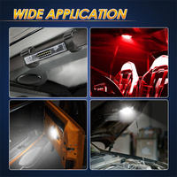 Lampu Interior Mobil dan UTV Warna Putih dan Merah, Model Roll Bar, Bertenaga Baterai, Grosir, Lampu Dome Ambient, Lampu Peta, Lampu Atap