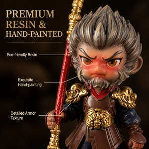 Statuetta da Collezione Dipinta a Mano in Resina di Wukong, Scatola Misteriosa e Blind Box Personalizzata OEM ODM, Decorazione per la Casa - Product Image 2