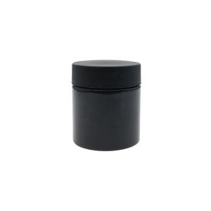 2-5oz Matte hitam grosir ukuran khusus Logo HDPE pil plastik PET kapsul Jar rami wadah kemasan CRC tutup bulat stoples hewan peliharaan - Product Image 3