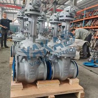 Válvula de Compuerta de Acero Inoxidable Directa de Fábrica CF8 F304 Clase 300 PN40 DN100 OS&Y NRS Bridada RF RTJ con Volante, Engranaje, Eléctrica API600 API6D CE