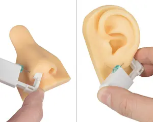 Morbido Silicone orecchio naso modello per la cartilagine Piercing orecchini orecchini orecchini Display Kit strumenti per Piercing