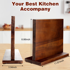 Support magnétique multifonctionnel pour couteaux de cuisine avec rangement intégré - Product Image 2