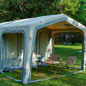 Tente de camping gonflable haut de gamme avec base en PVC, structure en TPU, mélange de coton TC, imperméable, résistante au vent, robuste et durable - Product Image 5