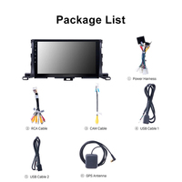 HC8227 Lecteur radio Android 9 pouces, écran tactile multimédia, lecteur vidéo de voiture, GPS intégré pour Toyota Corolla Highlander