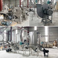 Suikerfruitpoeder, tefftarwemeel, cassavemolen, maal- en verwerkingsproces, fabriek, machine