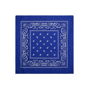 도매 힙합 사용자 정의 인쇄 로고 재활용 카우보이 클래식 스퀘어 페이즐리 반다나 스카프 - Product Image 3