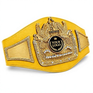 Cinturón de Campeonato de Judo, BJJ, MMA y Boxeo, al por Mayor, de Alta Calidad, Transpirable, Personalizado, Chapado, de Peso Pesado, con Correa de Cuero Genuino - Product Image 3