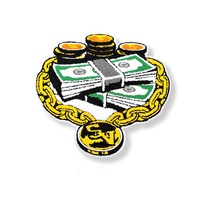 Patch Chenille Custom, Patch Chenille Bordir untuk Pakaian, TANPA Minimum Pemesanan
