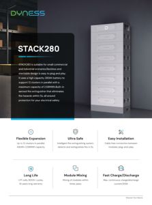 بطارية تخزين طاقة ليثيوم فوسفات الحديد (LiFePO4) من دينيس STACK280، مصنعة بدقة ومقاومة للانفجار ومتينة، 51.2 فولت 15-100 كيلوواط ساعة، معيار جودة. - Product Image 4