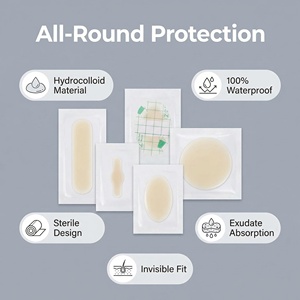 Parches Adhesivos de Hidrocoloide para Heridas por Quemaduras, Parches de Hidrocoloide para Ampollas - Product Image 4