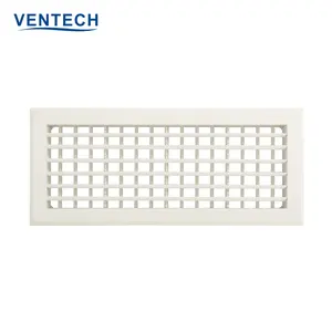 Hvac Systeem Ventilatie Grille Aluminium Vent Cover Dubbele Doorbuiging Grille