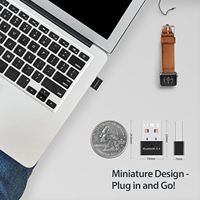 Adaptador BT5.4 para PC, Dongle USB BT5.4V, Baja Latencia, Plug & Play, Sin Controladores, para Windows 7/10/8.1/11, Alta Ganancia (Negro)