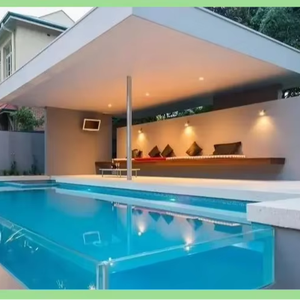 รั้วสระว่ายน้ำกลางแจ้งทำจากอะคริลิคตัดได้ตามต้องการพื้นผิวกันลื่น - Product Image 1