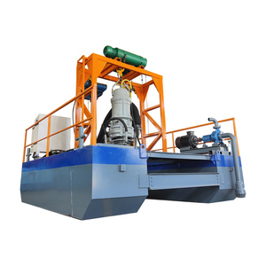 Fortschrittliches Baggerboot Kleine Sandbarke Stahlseil-Baggerbarke für Kanalbau - Product Image 1