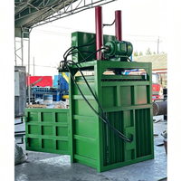 Presse à ordures verticale automatique économique, compacteur hydraulique de 30 tonnes, machine à balles en acier inoxydable et alliage d'aluminium