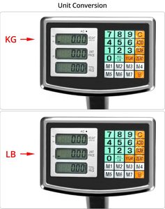 Báscula Electrónica de Alta Precisión ABS, 150 kg, 300 kg, 500 kg, Plataforma Digital con Pantalla LCD, Fuente de Alimentación Recargable, Compatible con OEM - Product Image 6