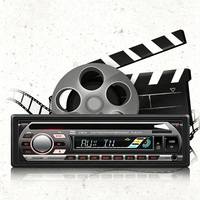 Reproductor de DVD para Auto Universal 1 Din en Oferta, con Bluetooth, Manos Libres, Radio FM, USB, Ranura para Tarjeta TF, Compatible con Reproducción de CD, VCD y MP4 para Todos los Vehículos