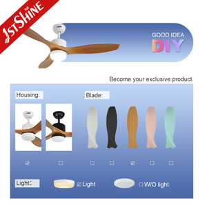 Ventilador de techo impermeable para exteriores, aspas de ABS, LED con control remoto, 1 unidad - Product Image 4