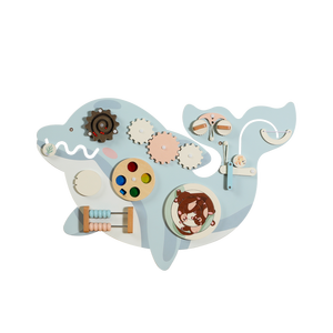 2025 New Montessori Đa-Chức năng bằng gỗ cá heo tường trò chơi <span class=keywords><strong>CE</strong></span> chứng nhận giáo dục học tập đồ chơi cho trẻ mới biết đi trẻ em trai cô gái - Product Image 1