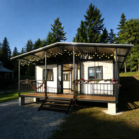 Maison mobile facile à installer, 20 pieds, 40 pieds, structure en acier, maison conteneur extensible avec 2, 3 ou 4 chambres, maison préfabriquée moderne