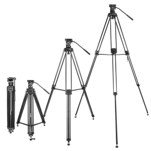 Trípode Profesional KINGJOY de Aleación de Aluminio para Cámara de Video con Capacidad de Carga de 15 kg, Kit de Estudio de Video para Fotógrafos <span class=keywords><strong>Profesionales</strong></span> - Product Image 3