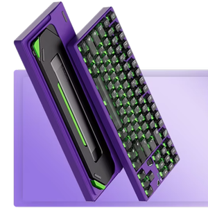Bàn phím từ tính màu tím hex80 tùy chỉnh chơi game chuyên nghiệp với công tắc từ tính mới nhất của owlab, gói âm thanh cho các studio chơi game - Product Image 1